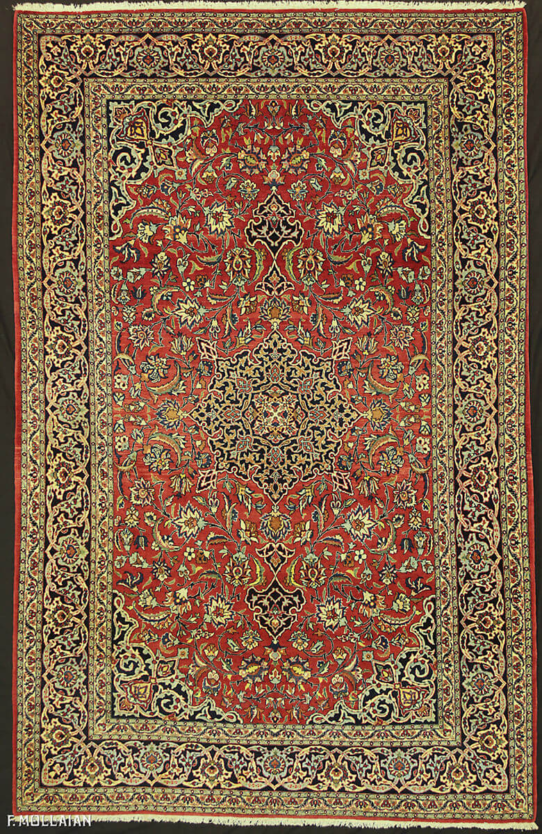 Antique Persian Nain Tudeshk Rug n°:55519678